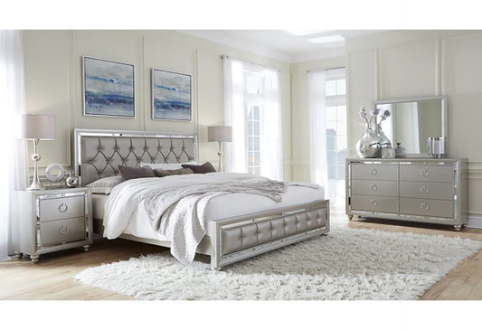 BED DRESSER MIRROR CHEST & NIGHTSTAND